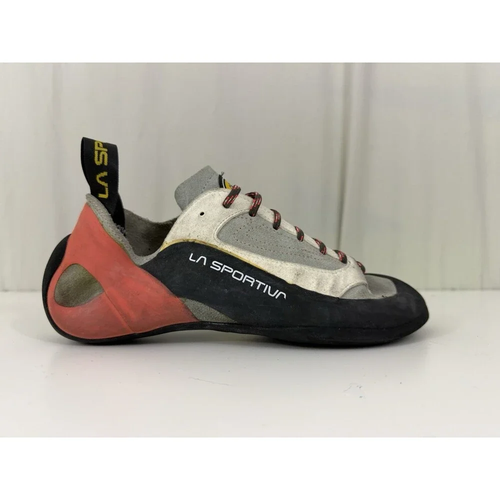 La Sportiva Finale XS Edge Beige Suede Climbing Shoes Sz 41 Womens 9.5 Men’s 8.5